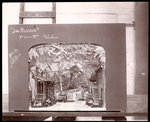 Bühnenmodell, möglicherweise entworfen von Joseph Physioc im Auftrag von Ernest Gros für die Produktion von I.N. Morris